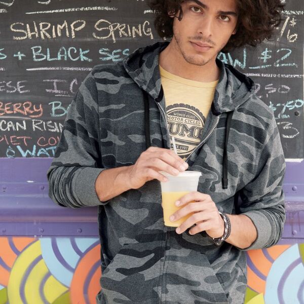 Camo Full-Zip Hooded Sweatshirt Thumbnail