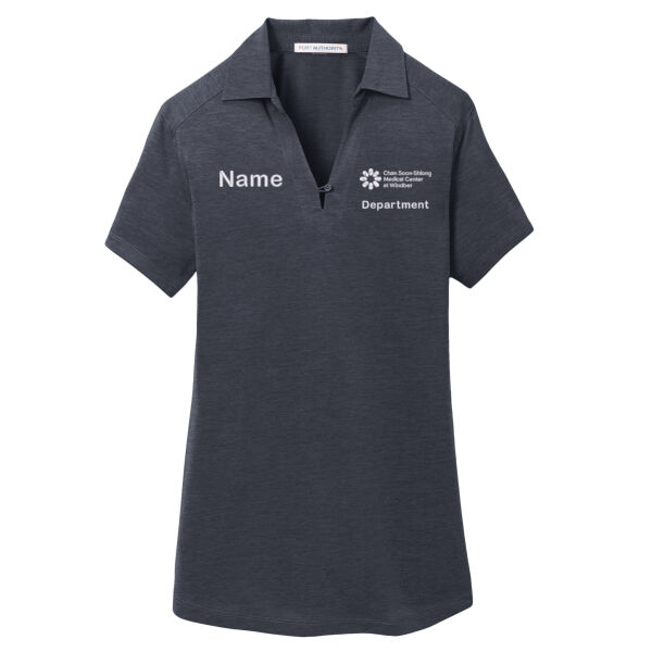 EMB_P - Ladies Digi Heather Performance Polo Thumbnail