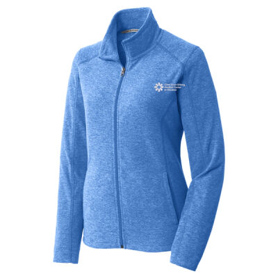EMB - Ladies Heather Microfleece Full Zip Jacket Thumbnail