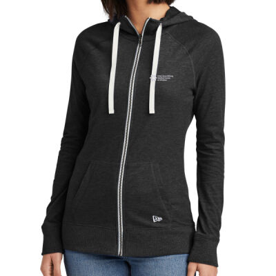 EMB - Ladies Sueded Cotton Blend Full Zip Hoodie Thumbnail