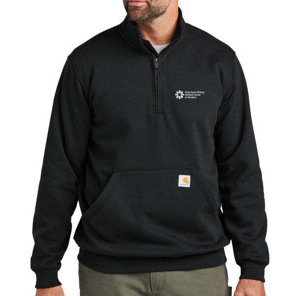EMB - Midweight 1/4 Zip Mock Neck Sweatshirt Thumbnail